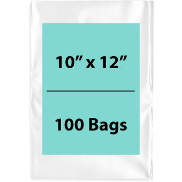 Clear Poly Bags Flat 1.5 Mil Size: 10 inch (width) X 12 inch (height)